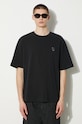 Maison Kitsuné cotton t-shirt Bold Fox Head Patch Oversize Tee Shirt black LM00107KJ0119