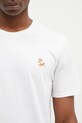 Бавовняна футболка Maison Kitsuné Chillax Fox Patch Regular Tee Shirt білий LM00110KJ0008