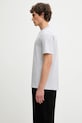 Maison Kitsuné tricou din bumbac Chillax Fox Patch Regular Tee Shirt LM00110KJ0008 gri SS25