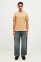 Памучна тениска Maison Kitsuné Chillax Fox Patch Regular Tee Shirt LM00110KJ0008 оранжев