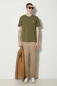 Maison Kitsuné cotton t-shirt Chillax Fox Patch Regular Tee Shirt LM00110KJ0008 gray AW24