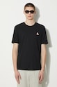 Хлопковая футболка Maison Kitsuné Chillax Fox Patch Regular Tee Shirt чёрный LM00110KJ0008