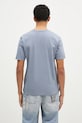 Одяг Бавовняна футболка Maison Kitsuné Fox Head Patch Regular Tee Shirt LM00104KJ0008 блакитний