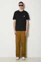 Bavlněné tričko Maison Kitsuné Speedy Fox Patch Comfort Tee Shirt MM00125KJ0008 černá SS24