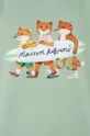 Bavlnené tričko Maison Kitsuné Surfing Foxes Comfort Tee Shirt