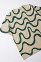 by Parra cotton t-shirt Sound Waved 51310 beige