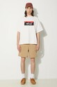 Футболка Nanga Eco Hybrid Box Logo Loose Fit Tee NW2311.1G209 белый SS24