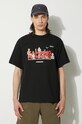 Одежда Футболка Nanga Eco Hybrid Camping Manners Soap Bubbles Tee NW2411.1G801.A чёрный