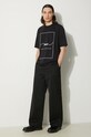 Majica kratkih rukava Nanga Dry Mix Frame Logo Tee NW2221.1G503 crna SS24