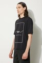 Majica kratkih rukava Nanga Dry Mix Frame Logo Tee NW2221.1G503 crna