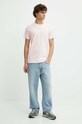 Hollister Co. t-shirt bawełniany KI324.4089.600 różowy SS24