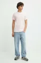 Bavlnené tričko Hollister Co. ružová