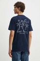 Îmbrăcăminte Hollister Co. tricou din bumbac KI323.4159.200 bleumarin