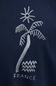 Hollister Co. tricou din bumbac KI323.4159.200 bleumarin