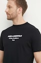 Karl Lagerfeld t-shirt bawełniany czarny 542224.755056