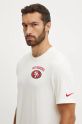 Nike t-shirt bawełniany San Francisco 49ers beżowy N199.11K.73.8AB