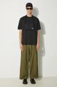 Памучна тениска STAMPD Moroccan City Vintage SLA.M3332TE.BLK черен SS24
