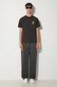 Bavlnené tričko Awake NY Crawford SP24.TS005 čierna SS24
