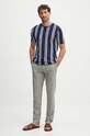 Lindbergh tricou din bumbac 30.400009.DKBLUE bleumarin SS24