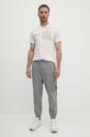 Pamučna majica Armani Exchange 3DZTAC.ZJ9TZ bež SS24