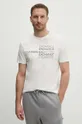bézs Armani Exchange pamut póló