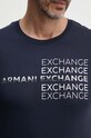 Armani Exchange tricou din bumbac 3DZTAC.ZJ9TZ bleumarin