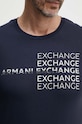 Armani Exchange tricou din bumbac 3DZTAC.ZJ9TZ bleumarin