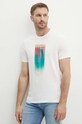Armani Exchange t-shirt bawełniany biały 3DZTHS.ZJH4Z