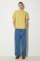 AAPE t-shirt bawełniany Tee AAPTEM1413XXM żółty SS24