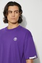 Бавовняна футболка AAPE Tee AAPTEM1414XXM фіолетовий