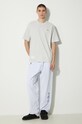 Памучна тениска AAPE AAPTEM1414XAM сив SS24