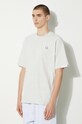 Памучна тениска AAPE сив AAPTEM1414XAM