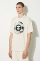 Βαμβακερό μπλουζάκι AAPE Basic Tee μπεζ AAPTEM1444XXM