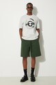 Бавовняна футболка AAPE Basic Tee AAPTEM1444XAM сірий SS24