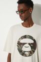 Бавовняна футболка AAPE Basic Tee AAPTEM1448XXM бежевий