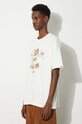 AAPE tricou din bumbac Basic Tee bej AAPTEM1458XXM