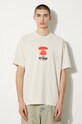 Oblečení Bavlněné tričko AAPE Basic Tee AAPTEM1453XXM béžová