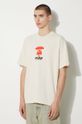 Бавовняна футболка AAPE Basic Tee бежевий AAPTEM1453XXM