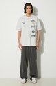AAPE t-shirt in cotone Fancy Tee AAPTEM1462XAM grigio SS24