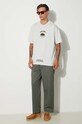 Pamučna majica AAPE Basic Tee AAPTEM1493XAM siva SS24