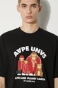 Bavlnené tričko AAPE Theme Tee AAPTEM1496XXM čierna