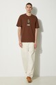 AAPE cotton t-shirt Theme Tee AAPTEM1498XXM brown SS24