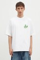 Abbigliamento MKI MIYUKI ZOKU t-shirt in cotone Leaf 943011001 bianco
