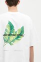 MKI MIYUKI ZOKU t-shirt in cotone Leaf bianco 943011001