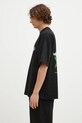 MKI MIYUKI ZOKU t-shirt in cotone Leaf 943011001 nero SS24