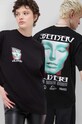 Vertere Berlin tricou din bumbac SLEEPWALK print negru VER.T238