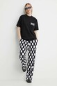 Vertere Berlin tricou din bumbac SUBRENT negru VER.T236