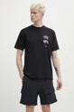 czarny Vertere Berlin t-shirt bawełniany