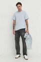 Бавовняна футболка Converse 10023876.A31 блакитний SS24