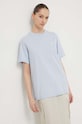 Oblečenie Bavlnené tričko Converse 10023876.A31 modrá
